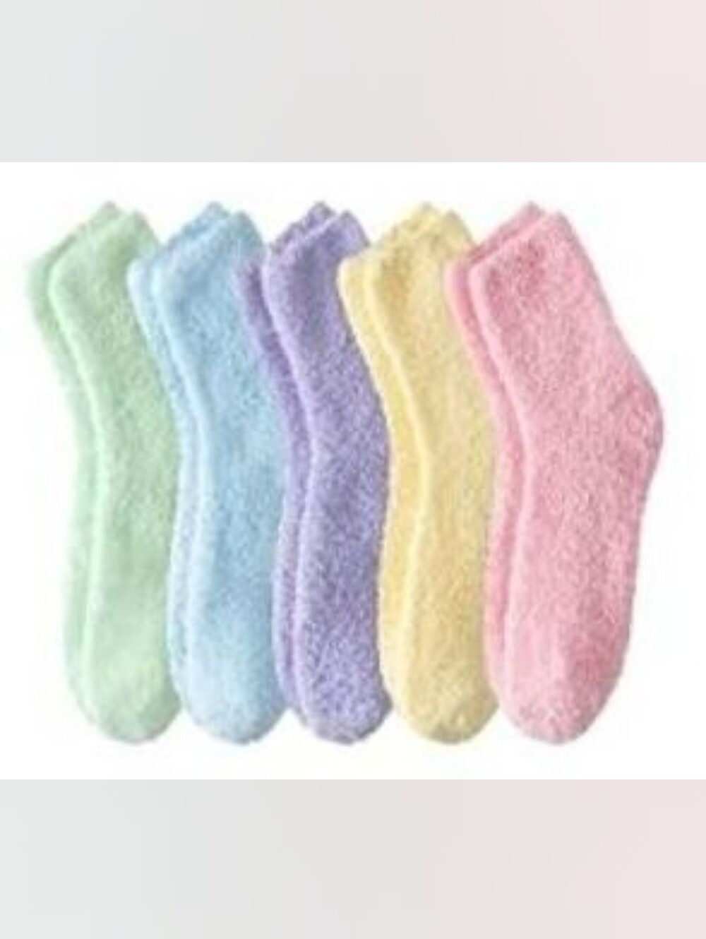 Fluffy Fuzzy Socks Set, Plush Sleeping Slipper Socks for Women